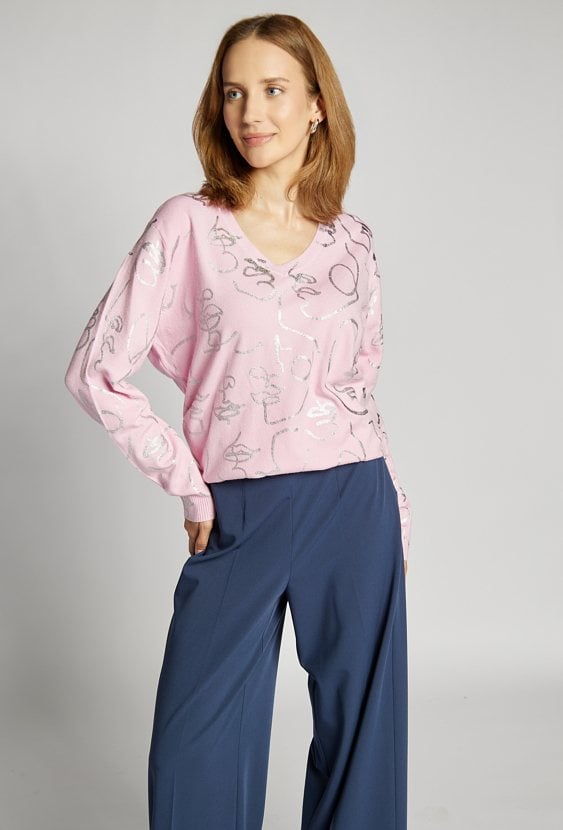 Wzorzysty sweter
