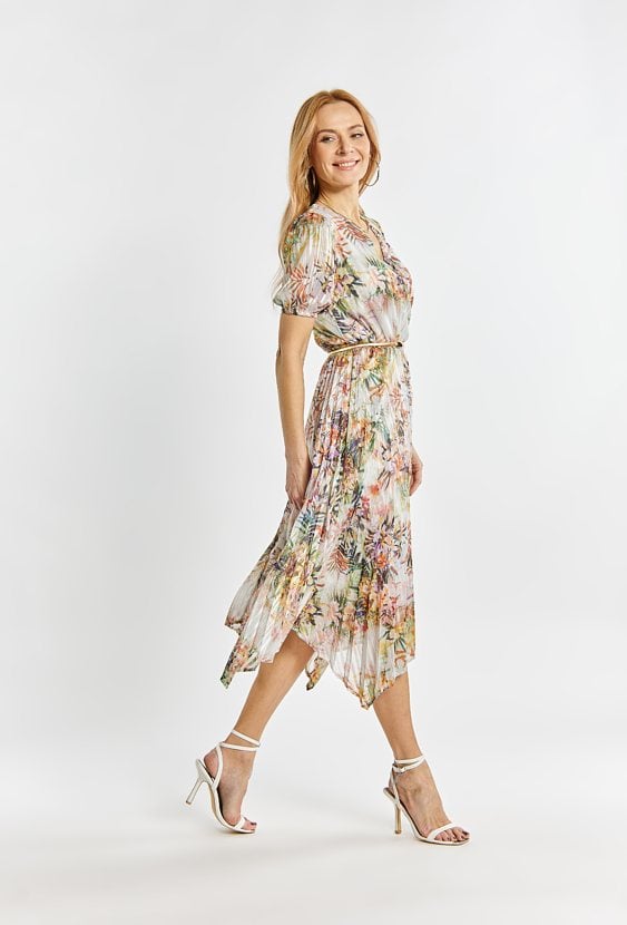 Wzorzysta sukienka damska