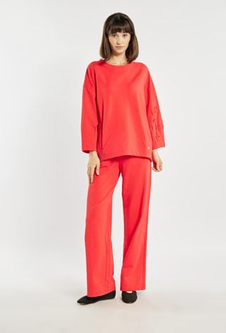 Bluza damska z ozdobnym haftem