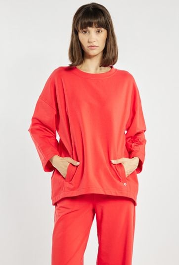 Bluza damska z ozdobnym haftem