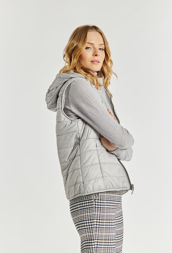 Dwustronna kamizelka damska