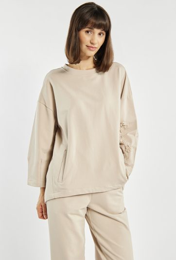 Bluza damska z ozdobnym haftem