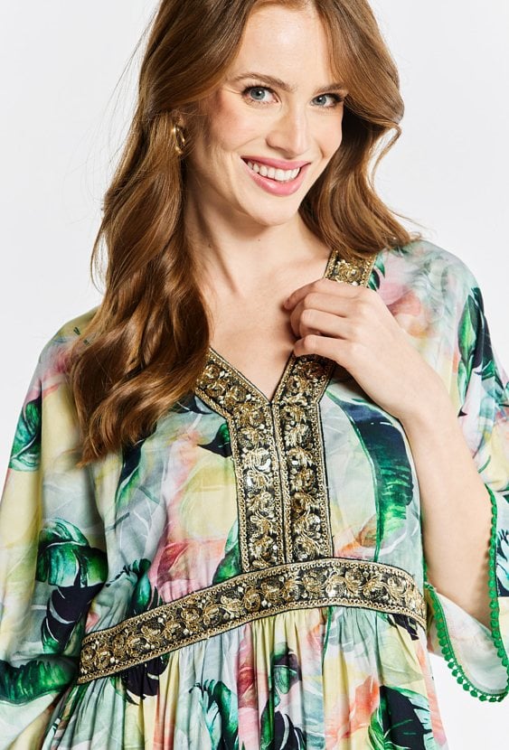 Sukienka damska o luźnym fasonie