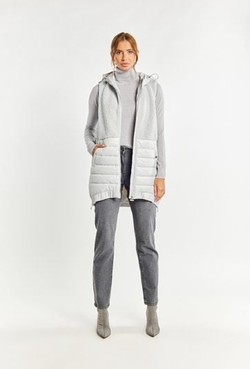 Kamizelka damska z kapturem