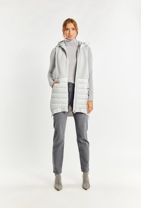 Kamizelka damska z kapturem