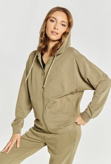 Rozpinana bluza z kapturem