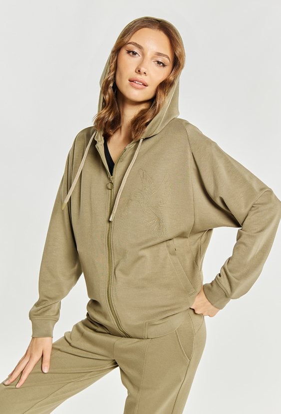 Rozpinana bluza z kapturem