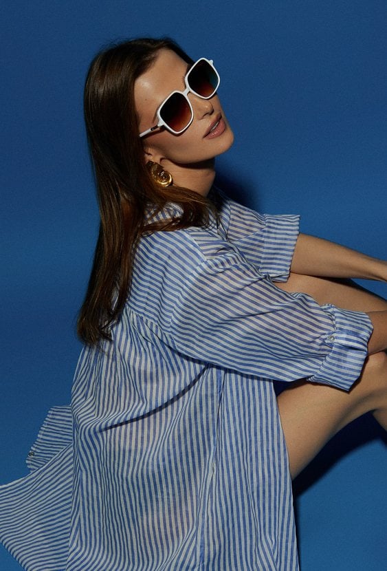 Pareo damskie w formie koszuli