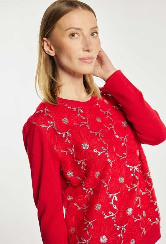 Sweter z cekinami
