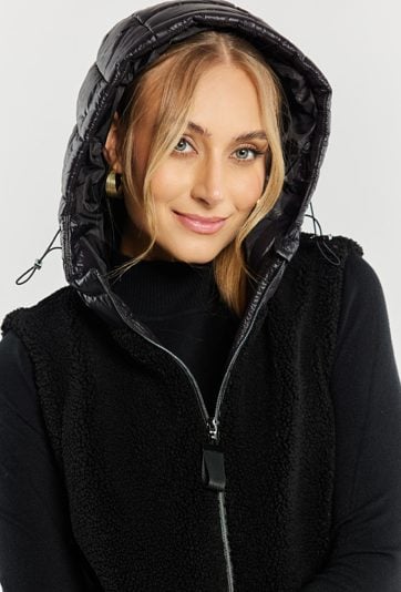 Kamizelka damska z kapturem