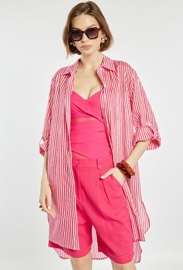 Pareo damskie w formie koszuli