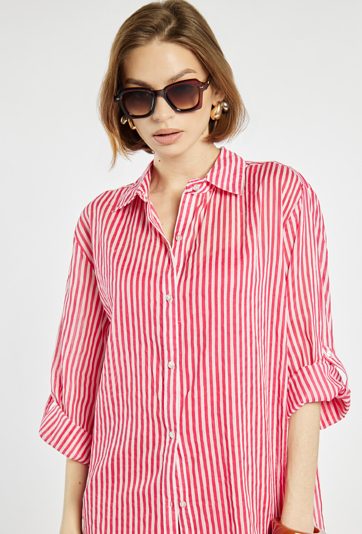 Pareo damskie w formie koszuli