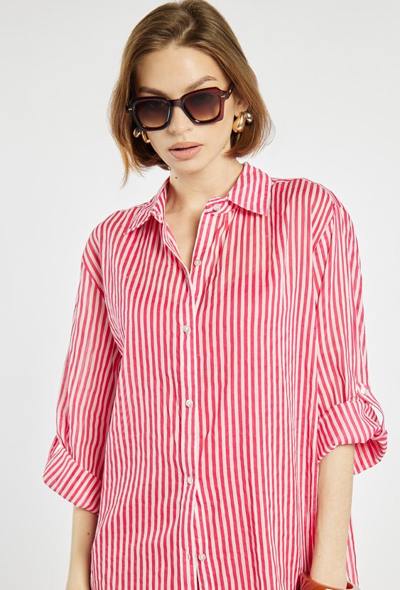 Pareo damskie w formie koszuli