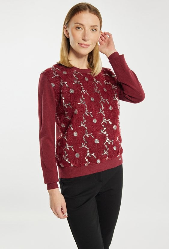 Sweter z cekinami