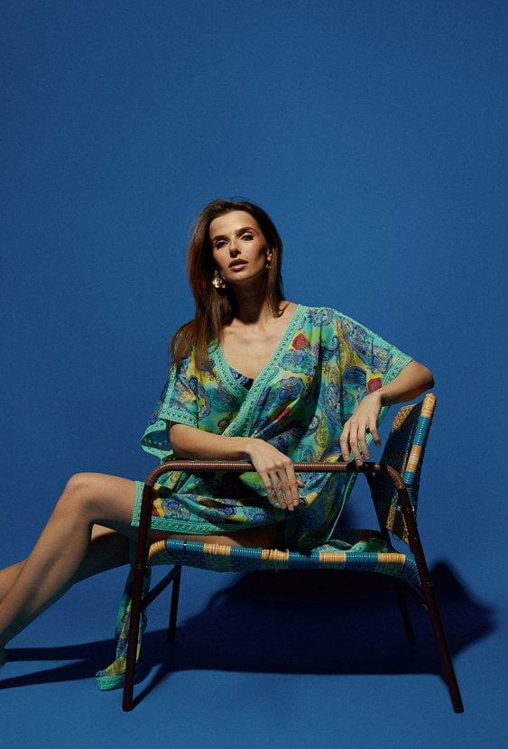 Wzorzyste pareo damskie