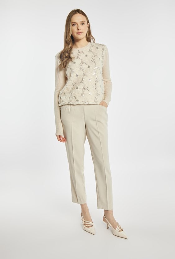 Sweter z cekinami