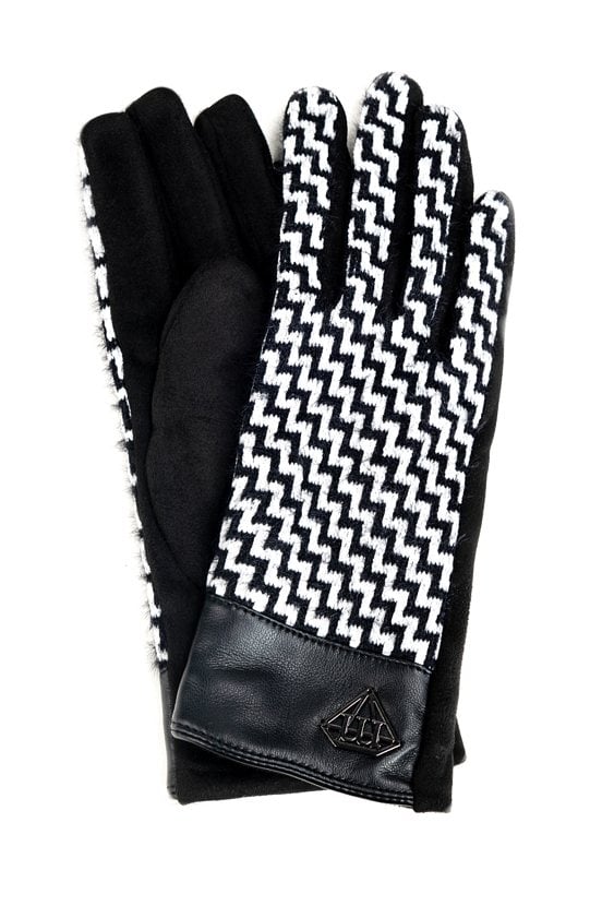 Stylowe rękawiczki z wzorem