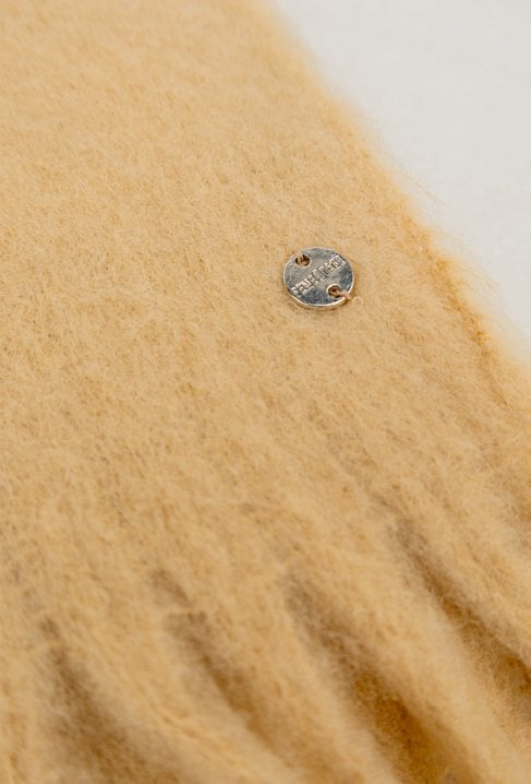 Beżowy szal z wełną