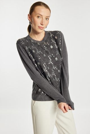 Sweter z cekinami