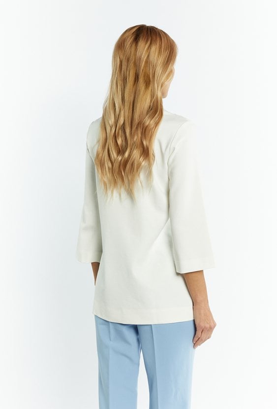 Bluza damska z domieszką wiskozy.