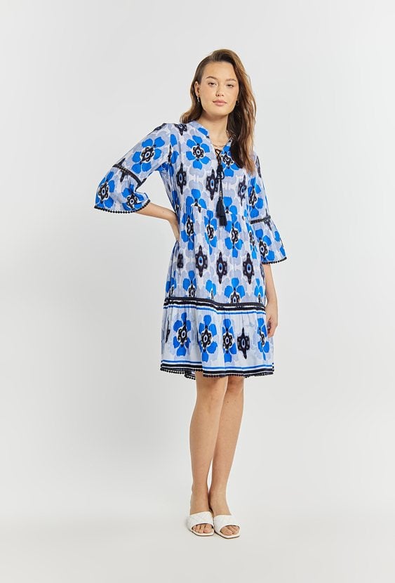 Wzorzysta sukienka damska