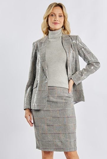 Elegancka spódnica w kratę