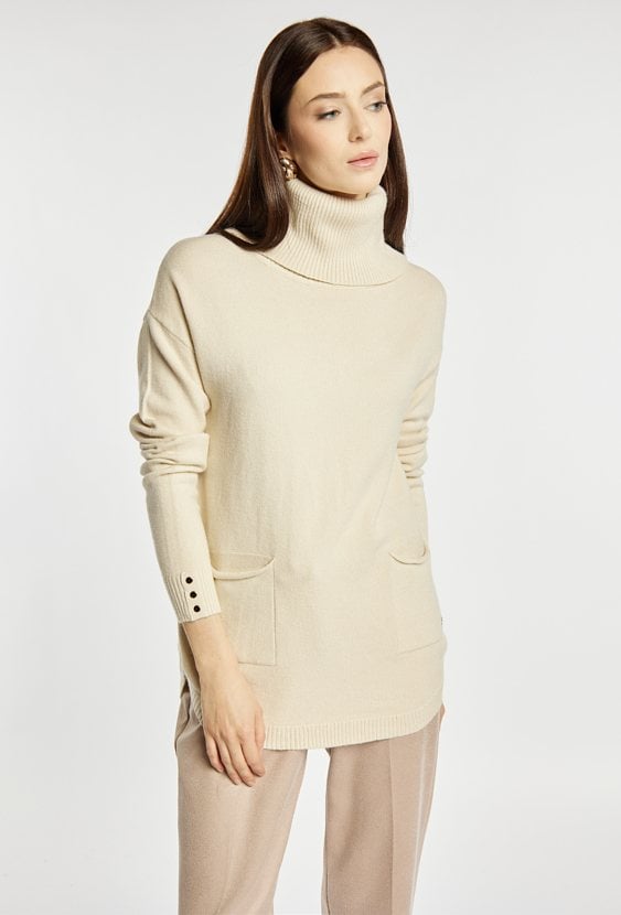 Sweter damski z golfem