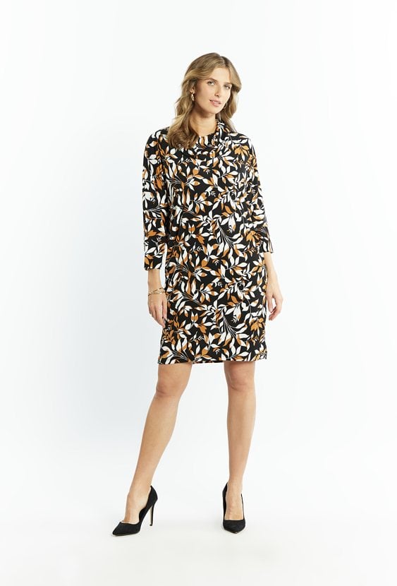 Sukienka damska z dekoltem typu woda