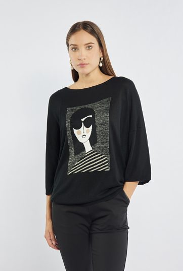 Sweter z luźnym krojem