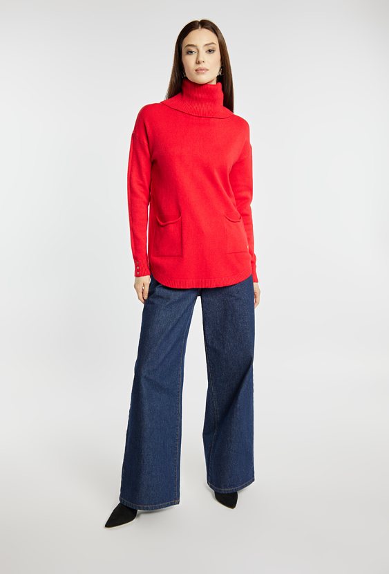 Sweter damski z golfem