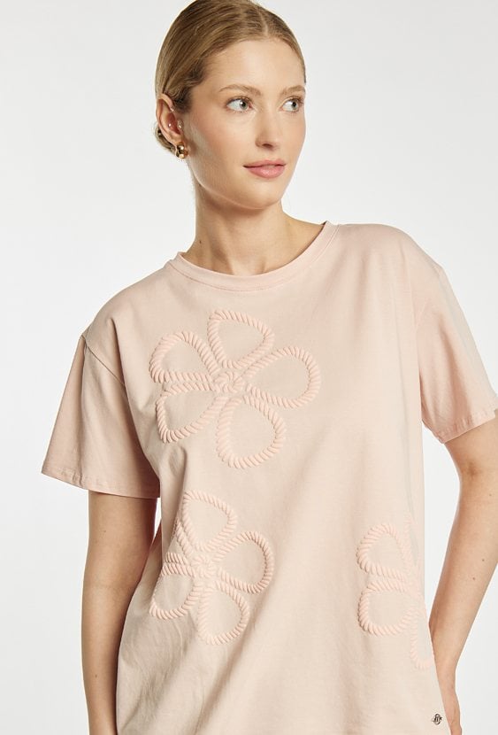 T-shirt z kwiatami