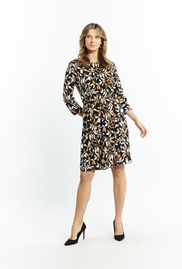 Wzorzysta sukienka damska