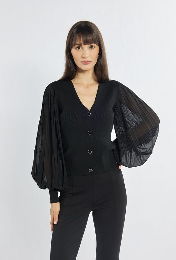 Elegancki sweter w czarnym kolorze