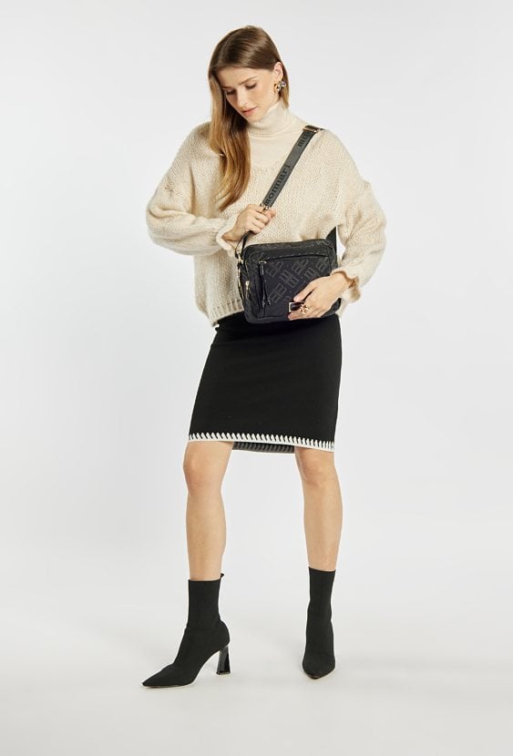 Pojemna torebka dwukomorowa