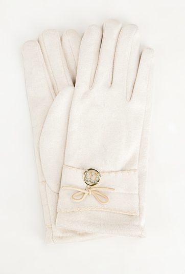 Klasyczne rękawiczki z kokardką