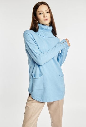 Sweter damski z golfem