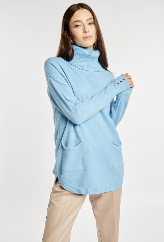 Sweter damski z golfem