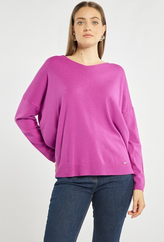 Sweter o luźnym kroju