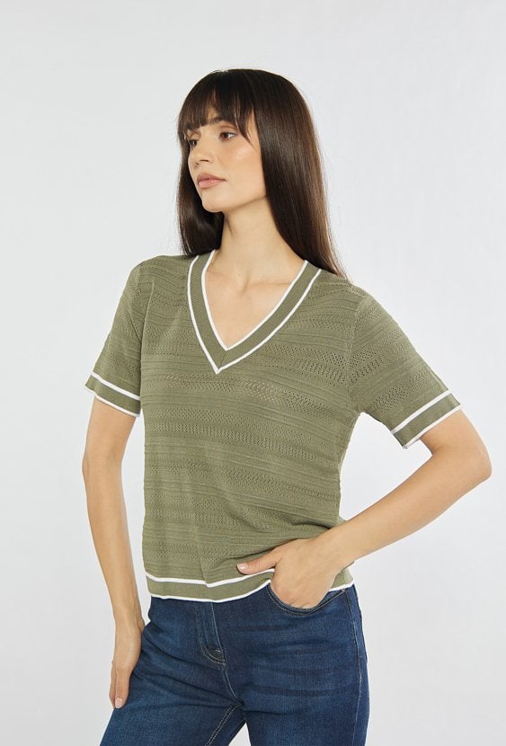 Sweter z krótkim rękawem