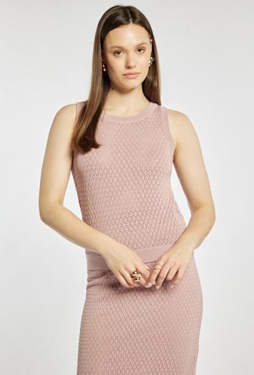 Sweter bez rękawów