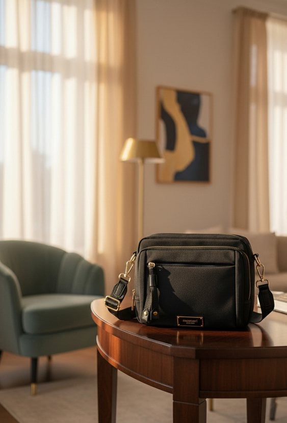 Pojemna torebka dwukomorowa