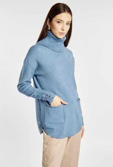 Sweter damski z golfem