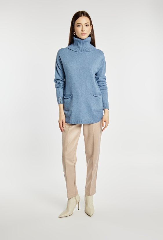 Sweter damski z golfem