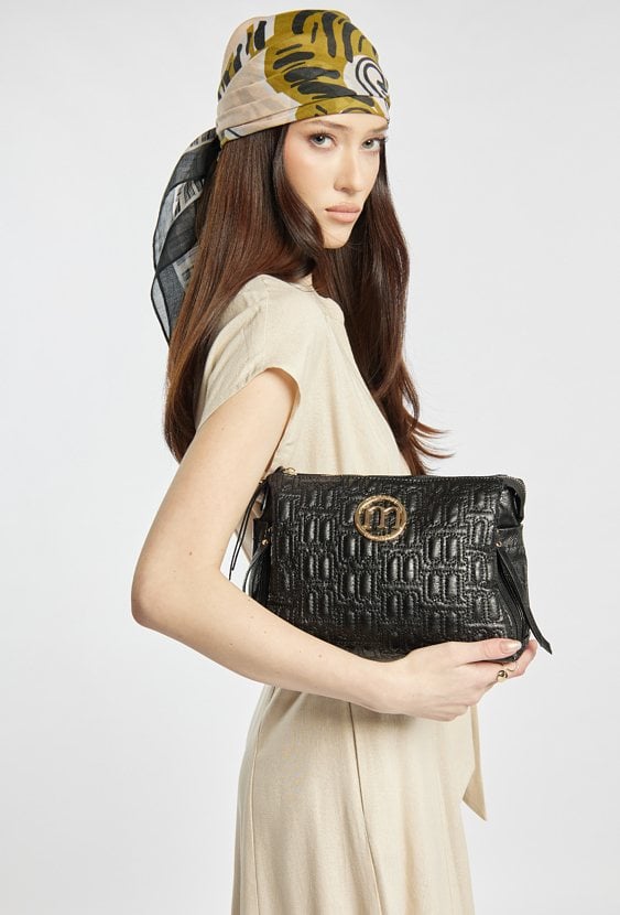 Trzykomorowa torba damska