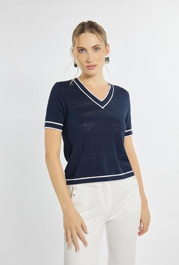 Sweter z krótkim rękawem