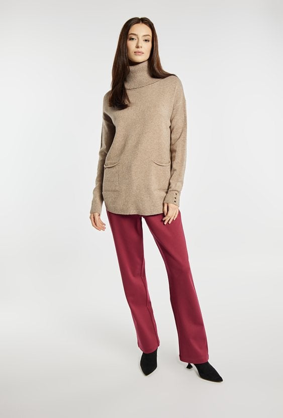 Sweter damski z golfem