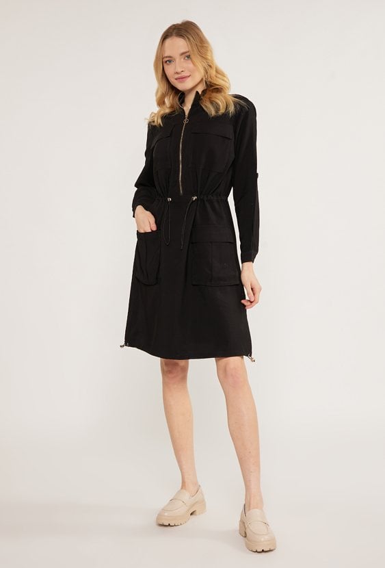 Sukienka damska ze ściągaczem