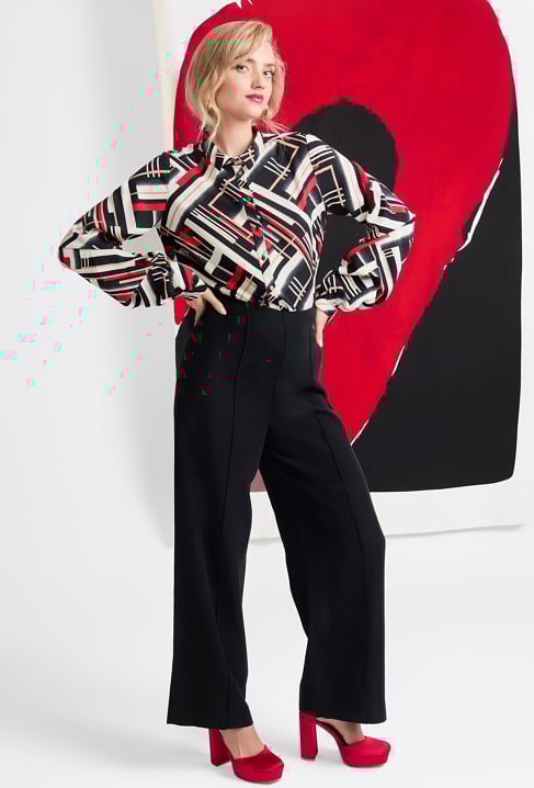 Zwiewna koszula w ciekawy print