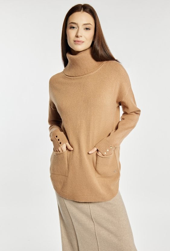 Sweter damski z golfem