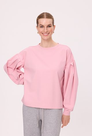 Bluza damska z bufiastymi rękawami